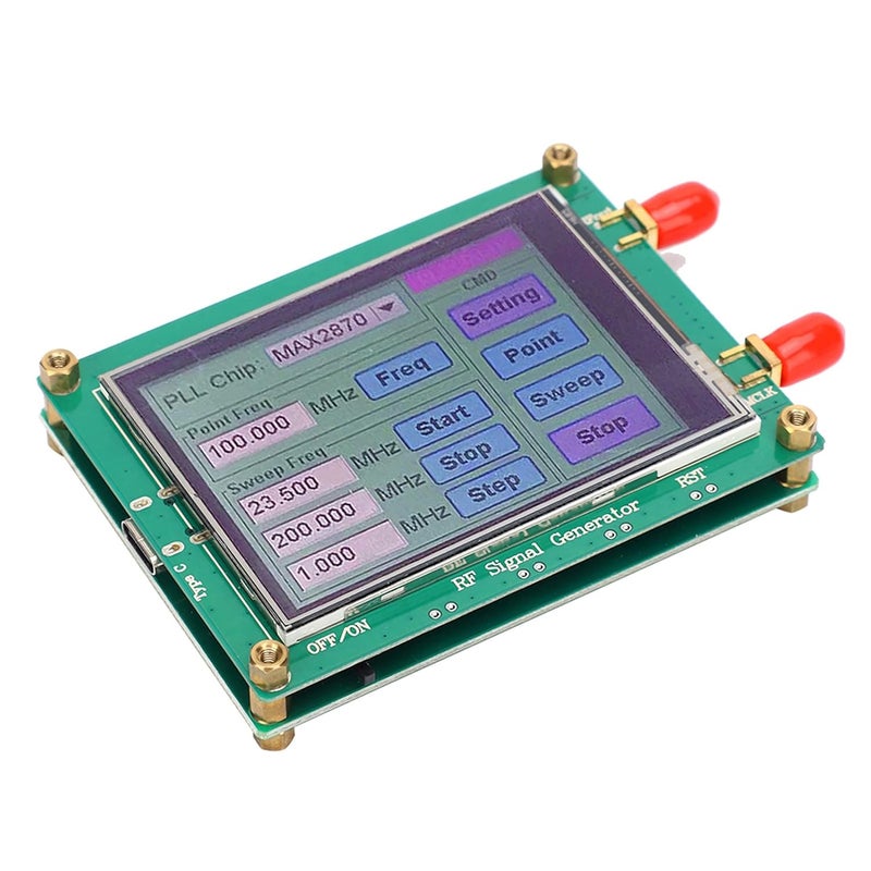 CHICIRIS RF Source Generator Module,MAX2870 23.5 6000M,Applied to Infrastructure, Test and Measurement, Satellite Communications, LAN CATV,Green - Image 1